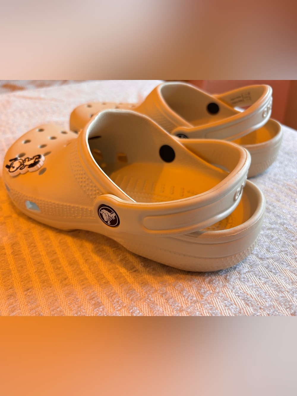 Crocs Kids Beige Clog with Fun Character Charms - Picture 3 of 7